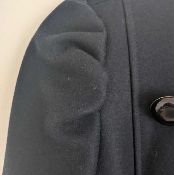 French Connection Ruffle Wool Coat - Picture 5 of 9